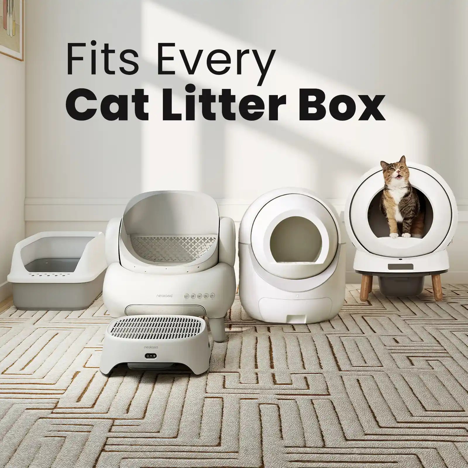 Neakasa AirStep Odor-Eliminating Cat Litter Box Step