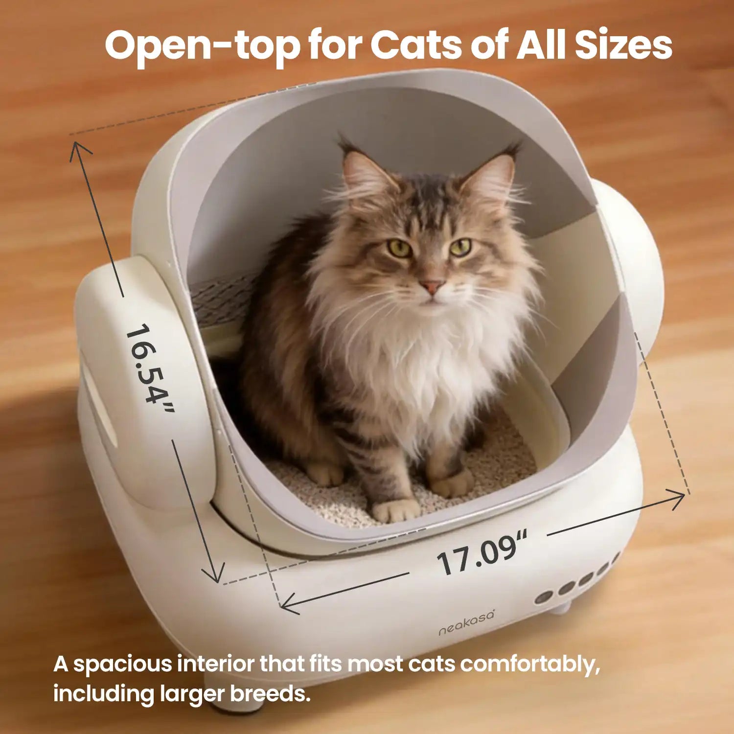 Neakasa M1 Plus Lite Open-Top Self-Cleaning Cat Litter Box